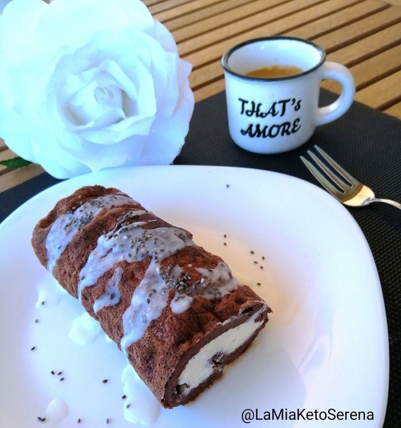 Rotolo cioccolatoso allo yogurt