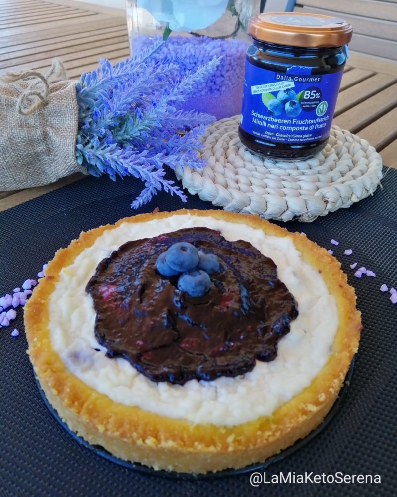 Crostata di mirtilli chetogenica